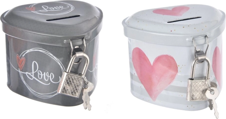 LOVE Tin Money Box