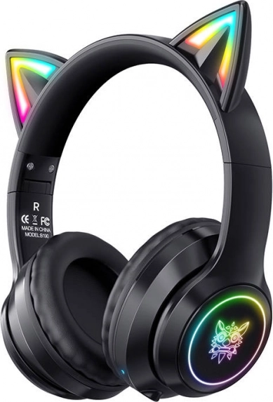 Gaming Headphones with Cat Ears ONIKUMA B90 Black