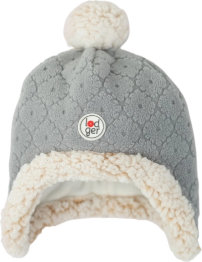 Lodger fleece muts Hatter folklore fleece drizzle (1–2 jaar)