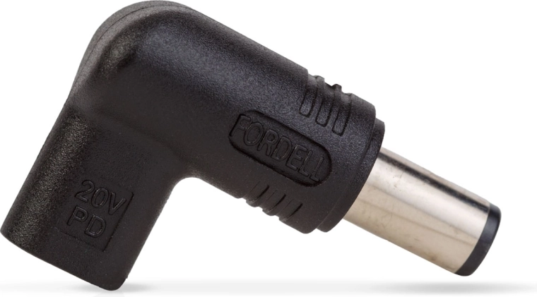 USB-C to DC 7.4 × 5.0 mm adapter tip for Dell 20 V