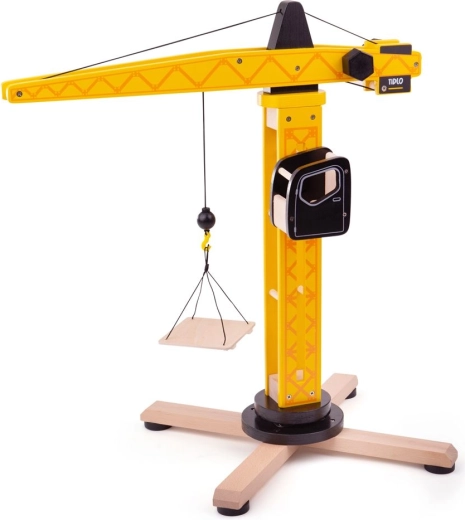 Tidlo Wooden Construction Crane for Kids