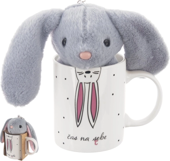 Porcelain mug with bunny 390 ml