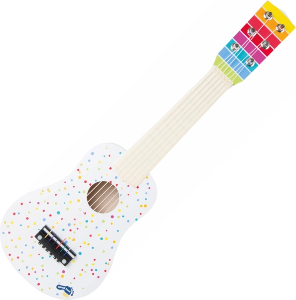 Small Foot wooden guitar with polka dots
