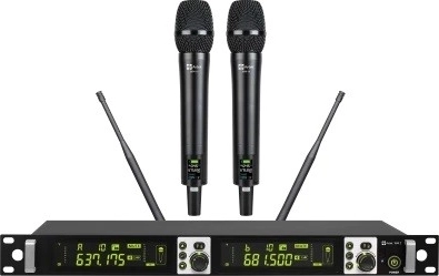 Avtek wireless microphone set with two handheld microphones