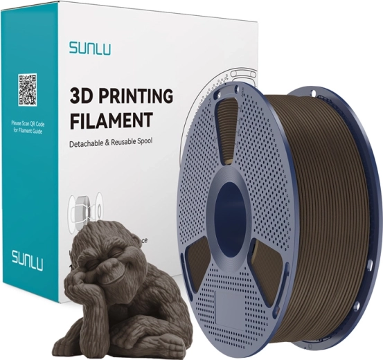 Sunlu Wood filament pro 3D-printen, walnoot