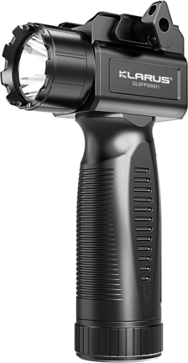 Tactische wapenlamp KLARUS GL5 1350 lm met handgreep en montage op rail