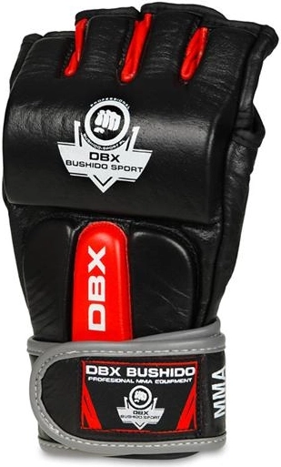 Gants MMA DBX Bushido en cuir bovin