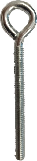 Gesloten oog met metrische draad M6 × 60 mm, verzinkt (150 stuks)