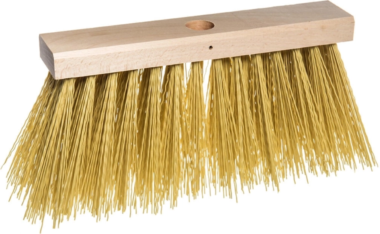 Gehwegbesen aus Holz mit PET-Borsten 25 × 6 cm, ohne Gewinde