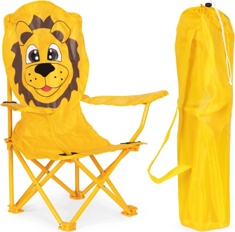 Chaise pliante pour enfants chaise de camping avec sac Lion