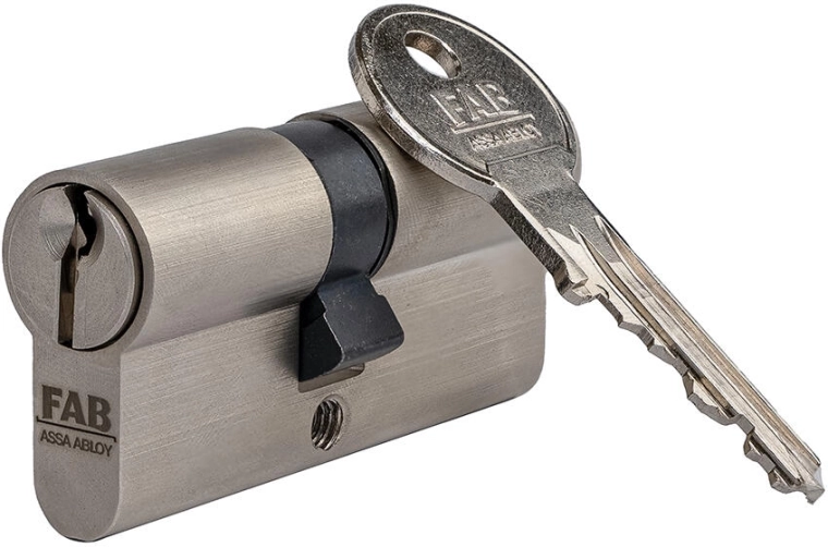 Cilindrische bouwcilinder FAB 3 HOME 40/40 nikkel