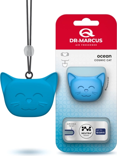 Dr. Marcus Cosmic Cat luchtverfrisser voor in de auto Ocean
