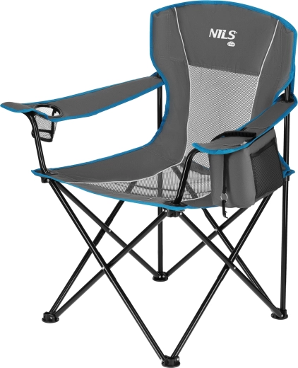 Chaise de camping pliante NILS Camp NC3706 grise