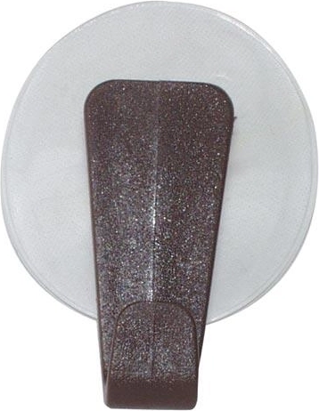 Hook with suction cup – white universal plastic