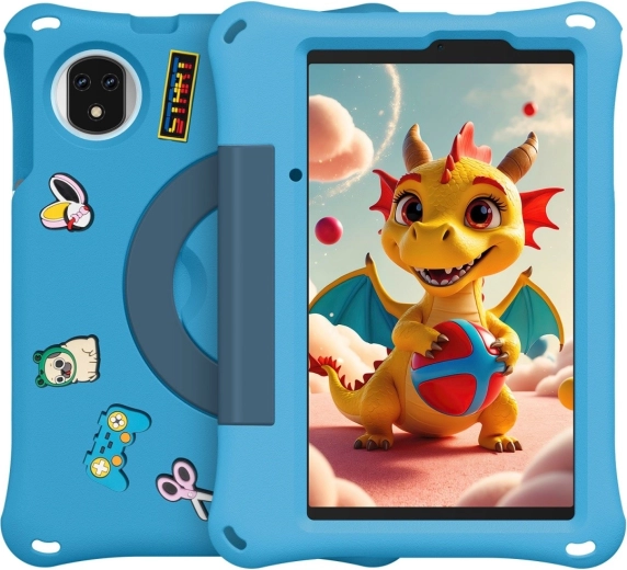 Kindertablet Tab A9 Pro Kids 8" 4G met hoes, 4/128 GB, blauw