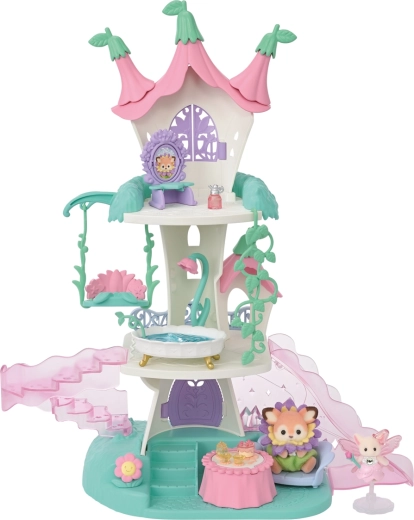 Sylvanian Families fairy tale tower with fairy and accessories