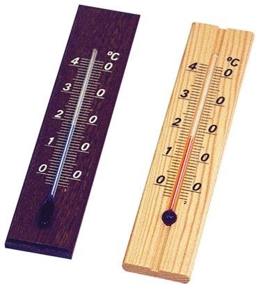 Indoor wooden thermometer 20 cm for wall mounting