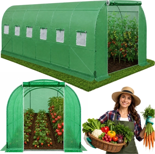 Serre de jardin PRO 12 × 3 × 2 m (36 m²) avec structure renforcée 25 mm