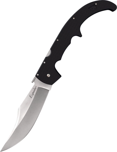 Cold Steel XL Espada – grote opvouwbare G10-zakmes, zwart, 19 cm