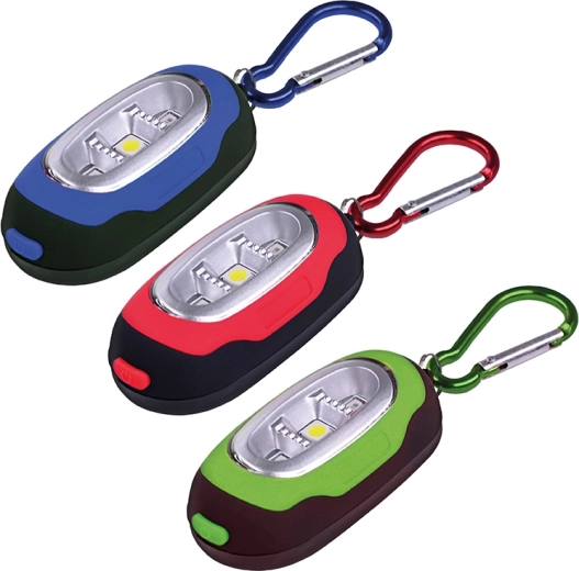 Solight LED-zaklamp met karabijnhaak 30 lm (COB LED) - 1 stuk