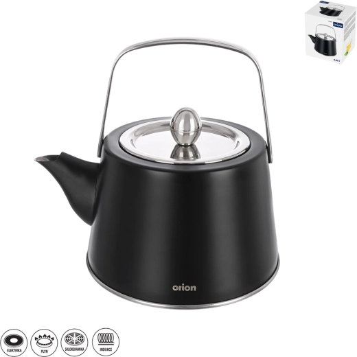 Edelstahl-Teekessel BLACK 0,96 l