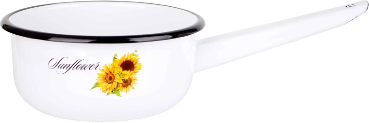 Toro enamel saucepan with sunflower design 1.5 l
