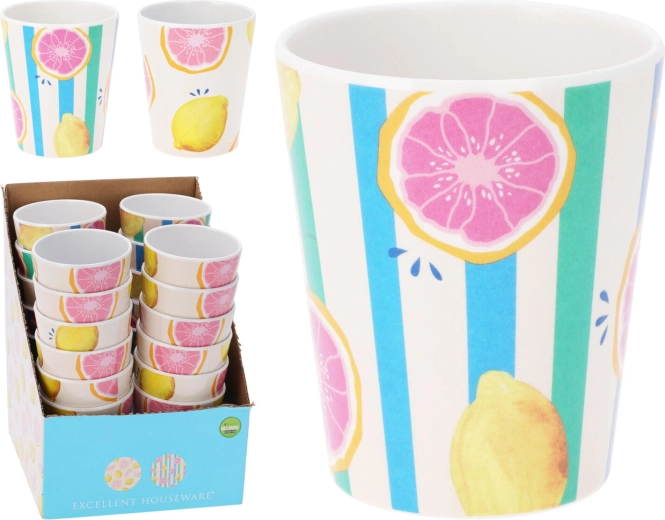 Melaminbecher 350 ml mit Fruchtmotiv