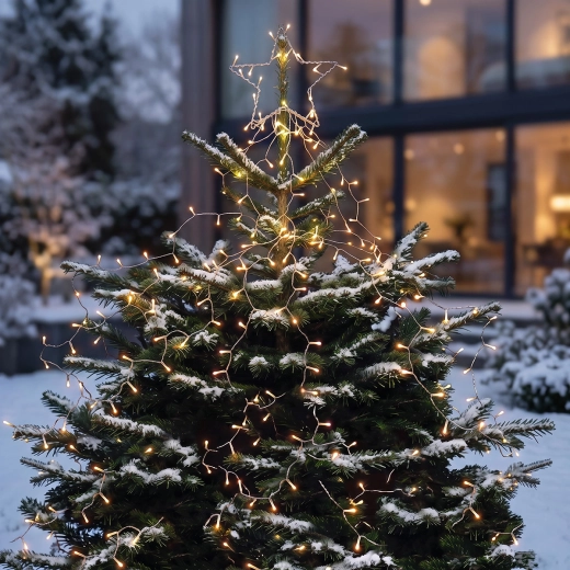 Guirlande LED Solight avec étoile pour sapin de Noël, 212 LED, 2,1 m