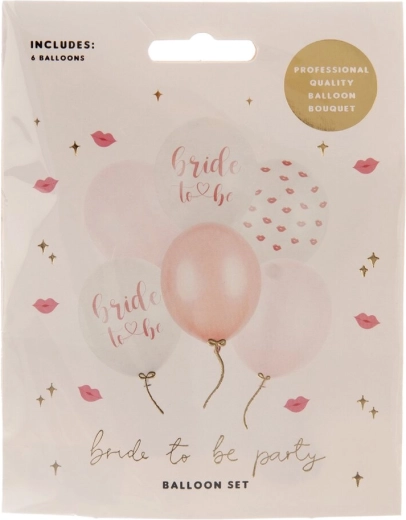 Latex ballonnen Bride to be mix kleuren 6 stuks
