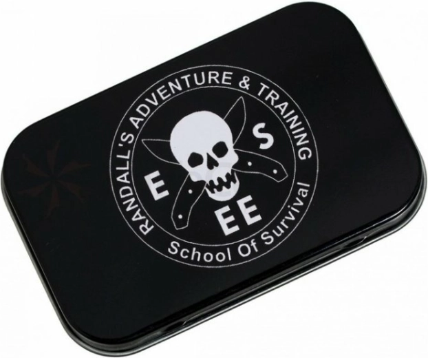 ESEE boîte de survie en métal de poche 9,5 × 5,5 × 2 cm