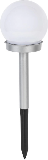Lampe de jardin solaire sphérique 10 cm avec piquet et 1 LED, IP44
