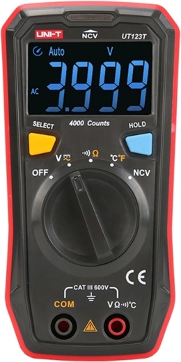 Uni-T UT123T compacte digitale zakmultimeter voor thuisgebruik