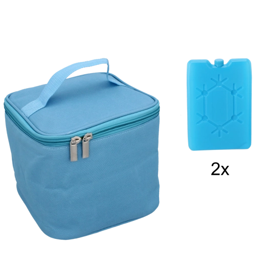 Thermotasche 4 l blau mit zwei Kühleinsätzen