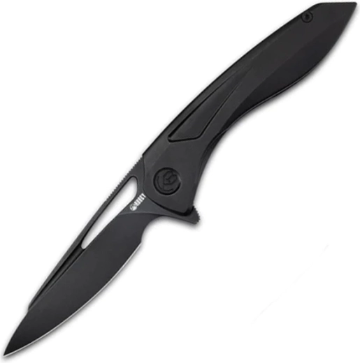 Kubey Velocé pocket knife 10 cm, all black, titanium