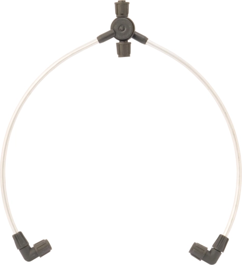 Banana frame with three nozzles for precise plant spraying