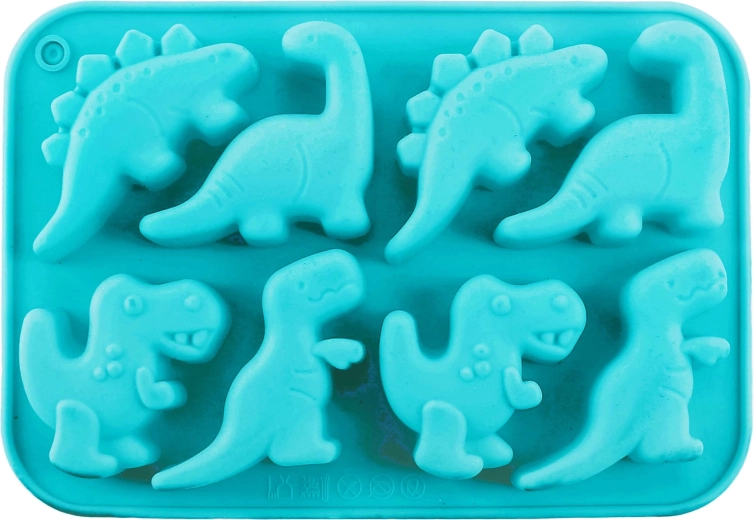 Silicone Dinosaur Ice Mold, 8 Cubes