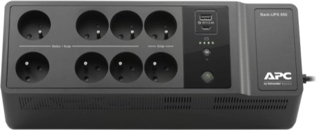 APC Back-UPS 850VA with USB-C and USB-A, 230 V, 8 outlets