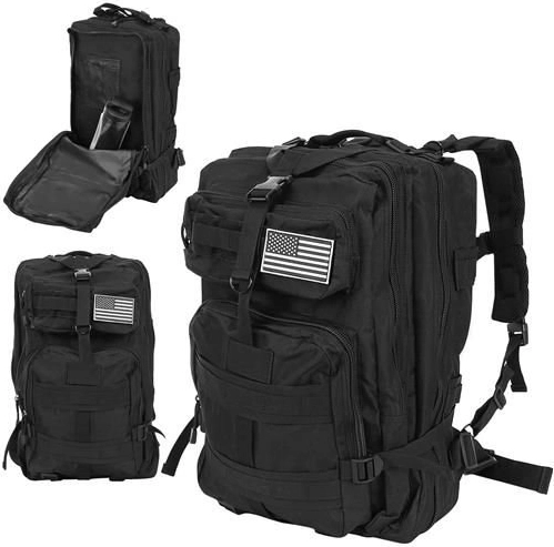 Taktischer Militär Rucksack 38L Schwarz
