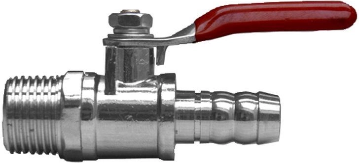 Robinet à boisseau sphérique de jardin pour tuyau 1/2″, chromé