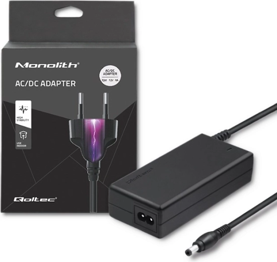 Amplifier Qoltec 72W 12V 6A