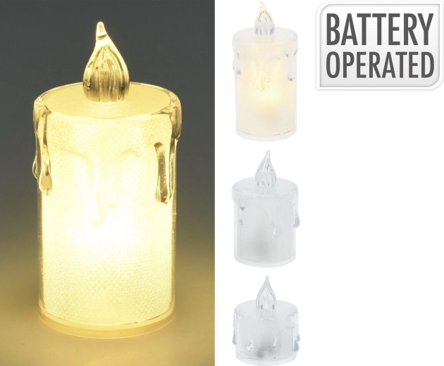 Set of LED Tea Lights – 3 pieces, white