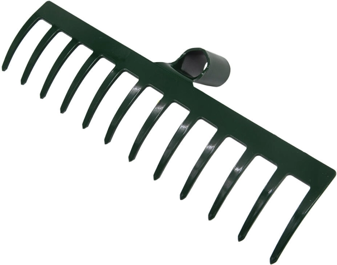 Rake with 12 steel tines without handle 33.5 cm PROFI