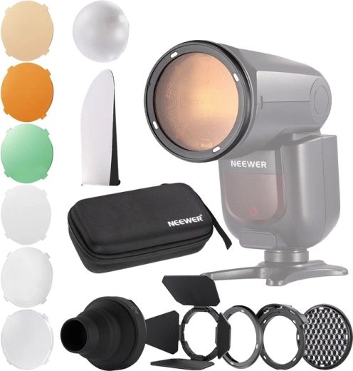 Neewer magnetische set lichtmodifiers voor flitsers met ronde kop