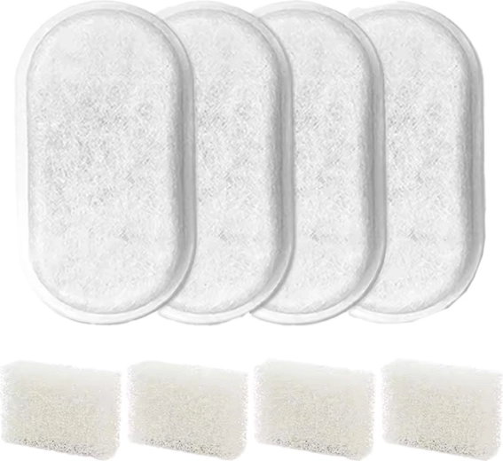 Vervangingsfilters voor ROJECO fontein 2 l – set van 4 stuks