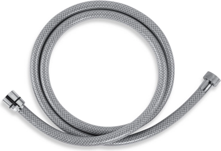Duschschlauch 150 cm aus PVC, grau