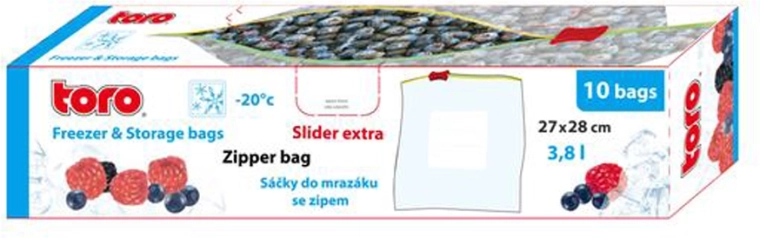 Gefrierbeutel TORO 3,8 l, 10 Stk.