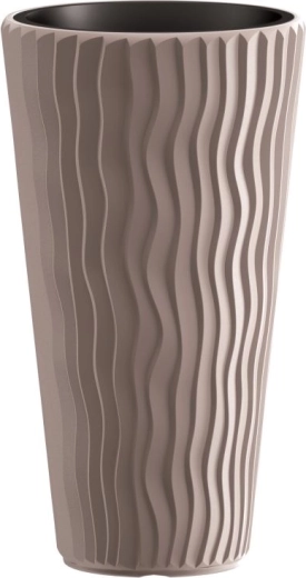 Blumentopf Sandy Slim Mocca 45 l Prosperplast