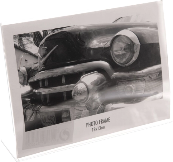 Transparant fotolijstje 18 × 13 cm