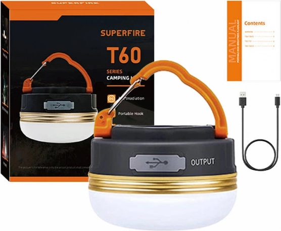 Campinglamp SuperFire T60