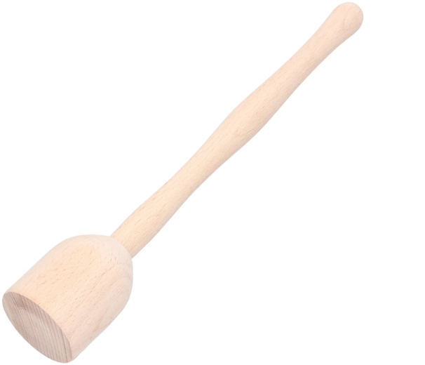 Wooden potato masher made of beech wood